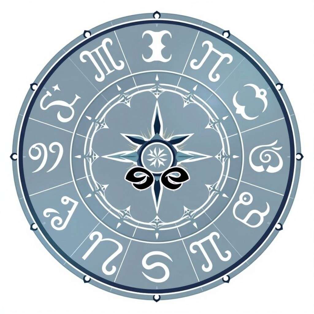 Schéma illustrant la connexion entre signes astrologiques et karma, symbolisant destin et évolution personnelle.
