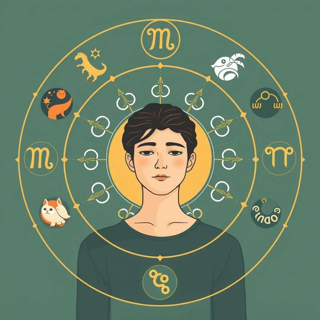 Schéma illustrant comment chaque signe révèle des aspects karmiques personnels à identifier.