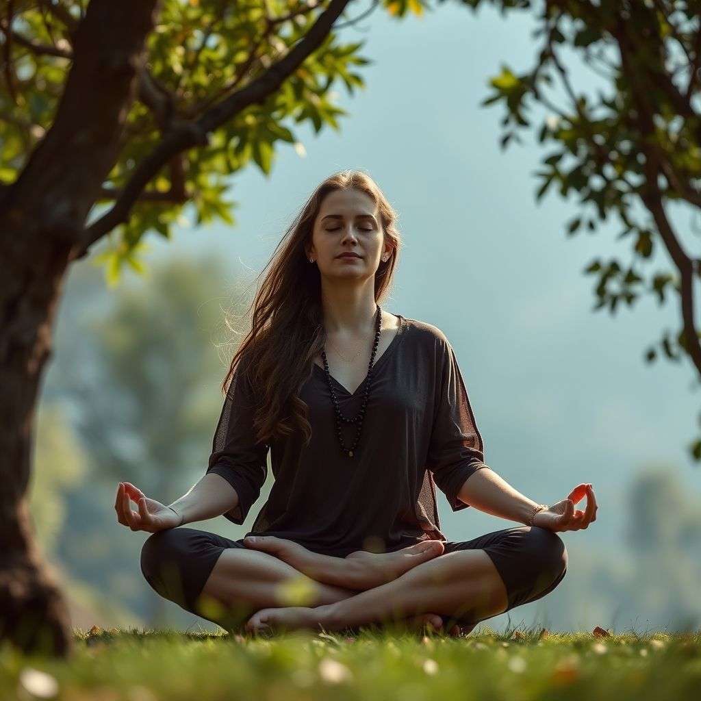 Symboles de méditation et de développement intérieur représentant l'objectif de la pratique.
