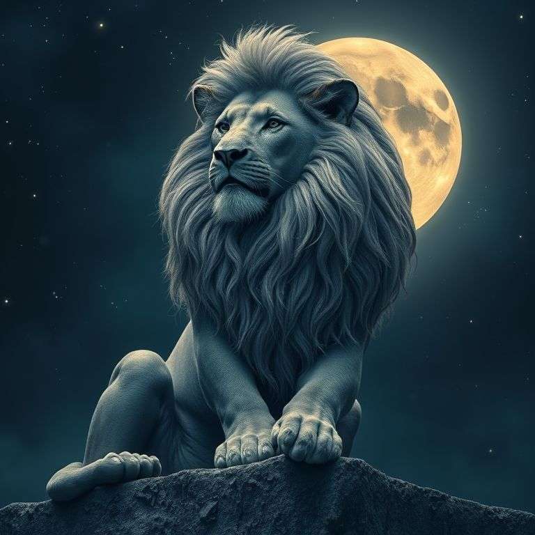Fusion artistique du lion de Némée et de Sekhmet égyptienne.