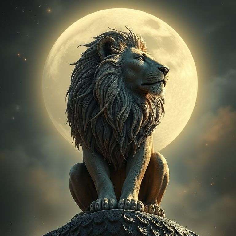 Ancien parchemin décrivant les vertus solaires du signe Lion.