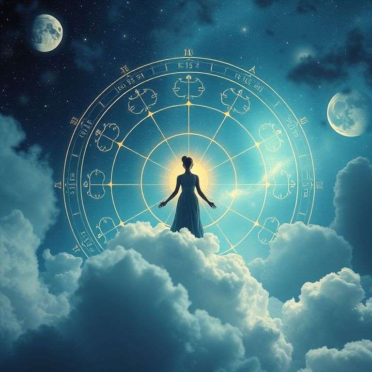 diagramme astrologique expliquant comment les signes attirent la chance