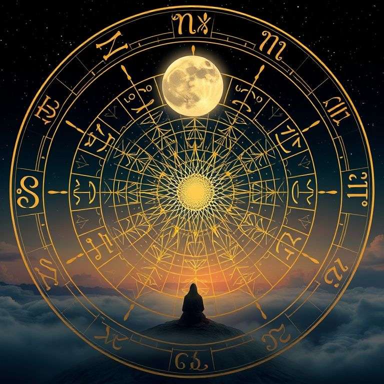 illustration de conseils astrologiques pour attirer la chance personnelle