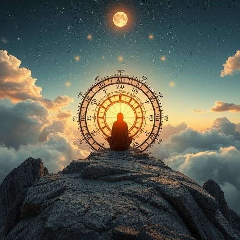 représentation artistique des signes d'air dans une ambiance céleste
