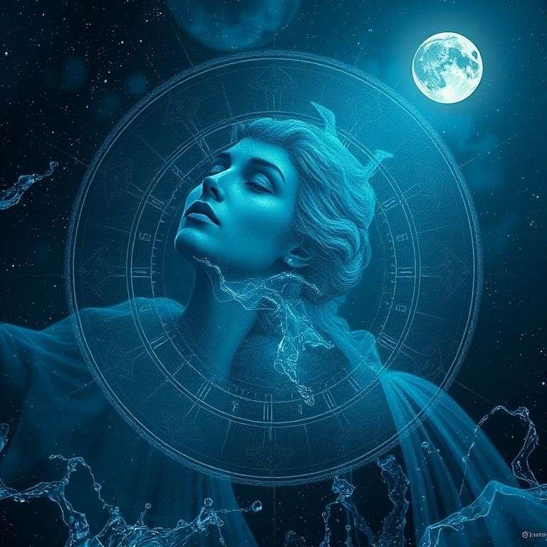 symboles et représentations artistiques des signes d'eau astrologiques