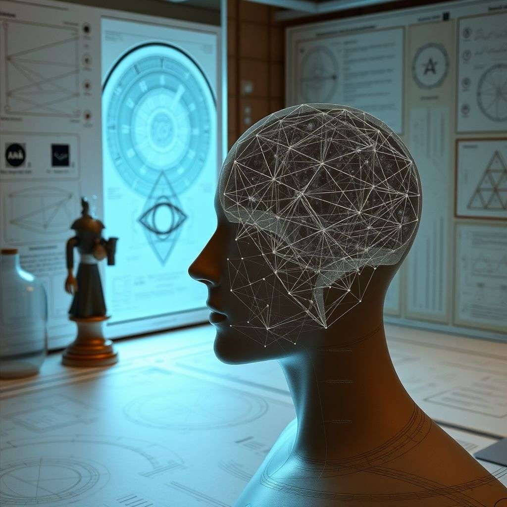 Graphiques et illustrations montrant les effets scientifiques de la visualisation des symboles.