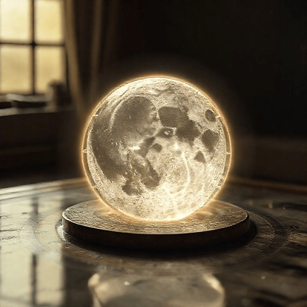 Lune figurée sur carte astrologique, soulignant les maisons liées à l’intuition et au potentiel psychique.
