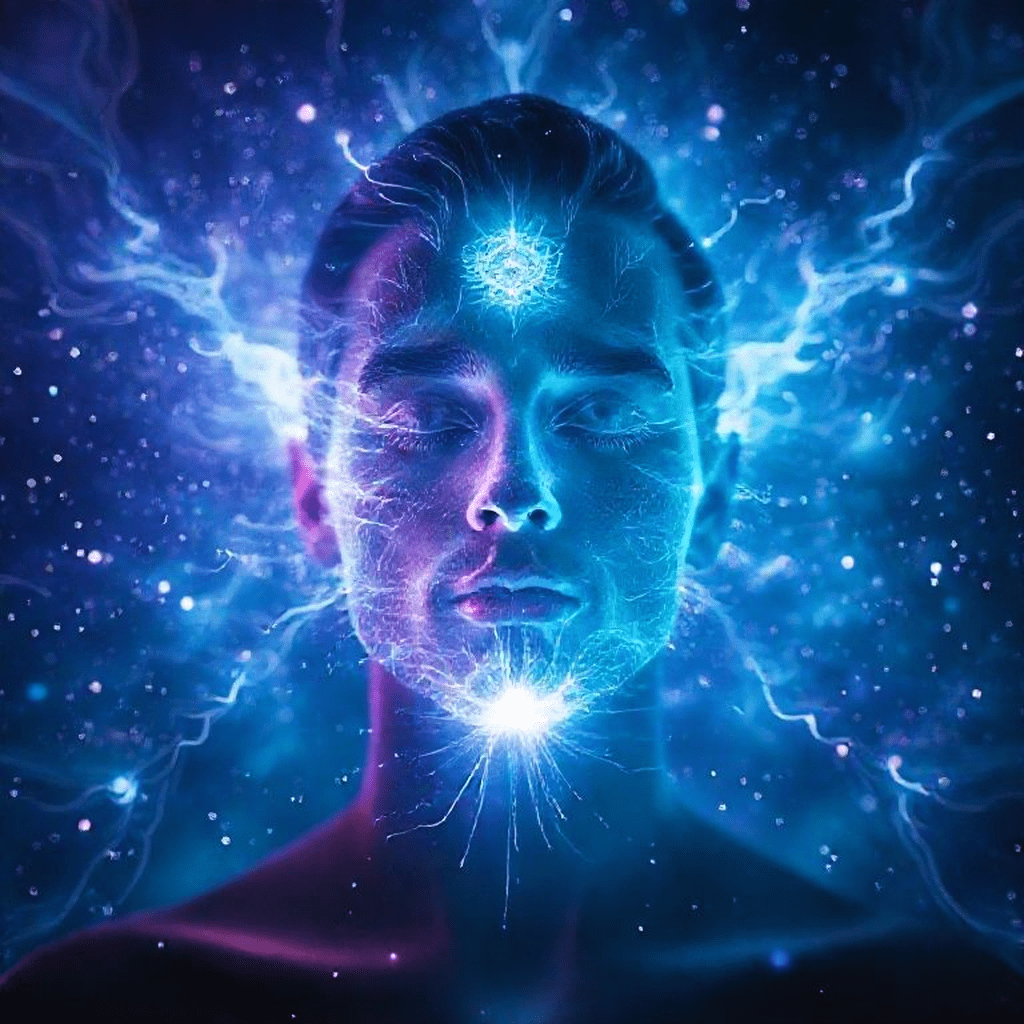 Visualisation des flux énergétiques et sensations vibratoires au niveau du troisième œil