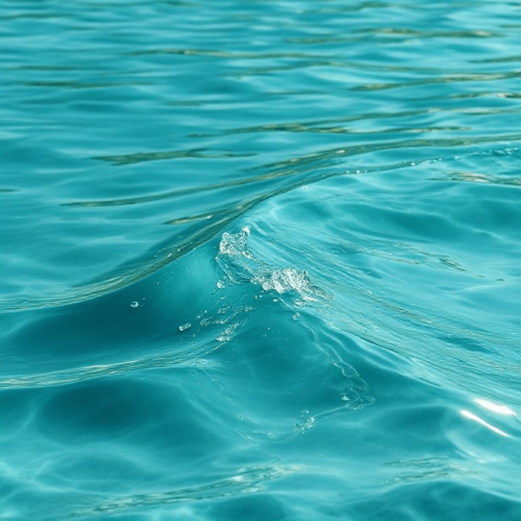 Vagues d’eau ondulantes mêlées à symboles astrologiques, illustrant la profondeur émotionnelle et l’intuition des ascendants d’Eau en amour