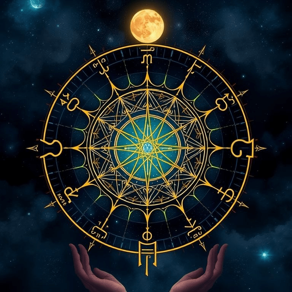 constellation des signes du zodiaque flottant dans un ciel nocturne étoilé