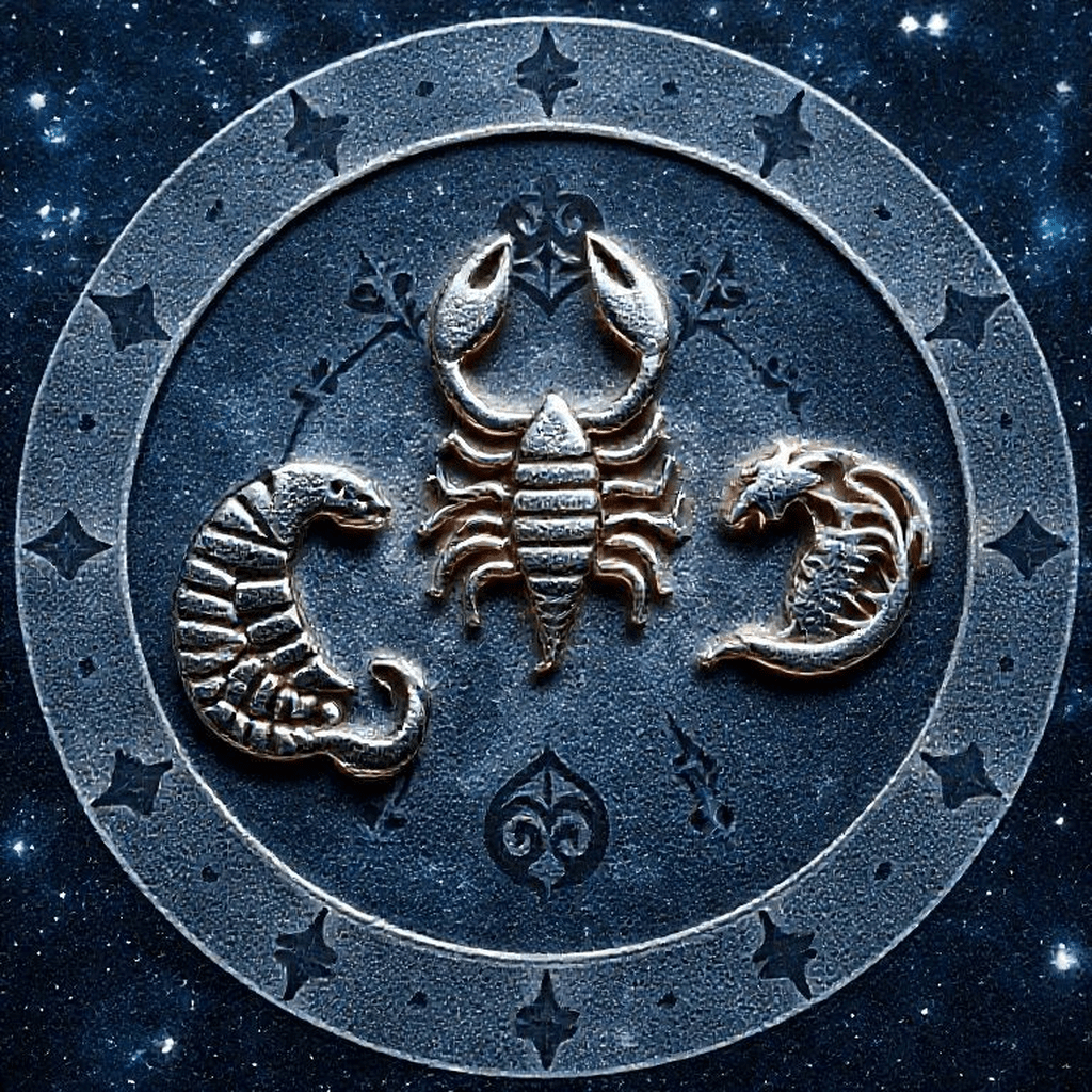 Illustration des symboles des signes astrologiques les plus fréquents chez les médiums