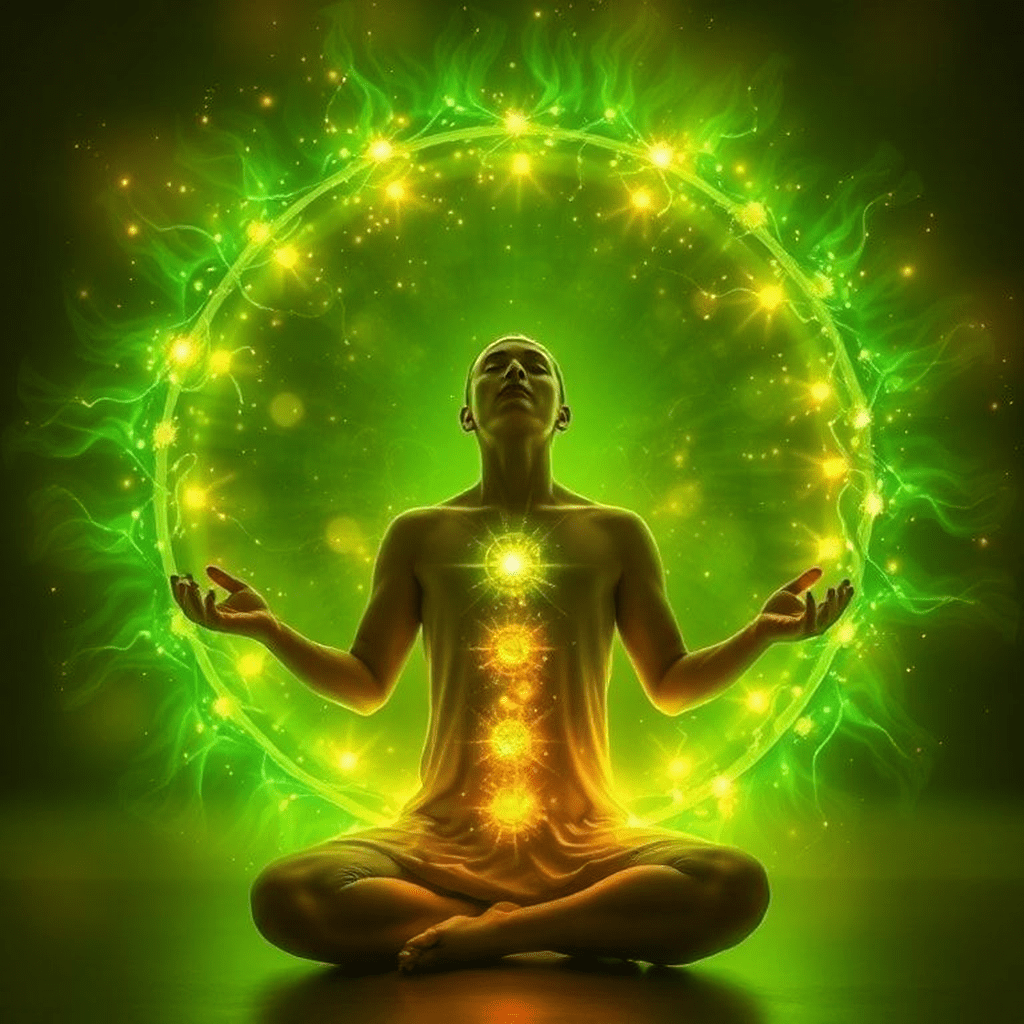 Personne pratiquant respiration et ancrage dans un espace calme